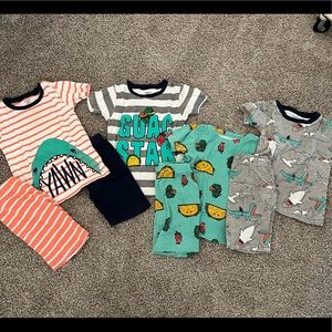 4 pairs of carters pajamas